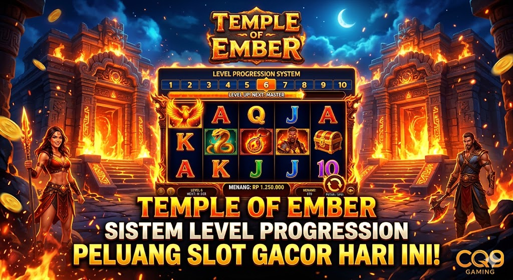 Read more about the article Temple of Ember Slot: Sistem Level Progression yang Membakar Pola Slot Gacor 2026 dari CQ9